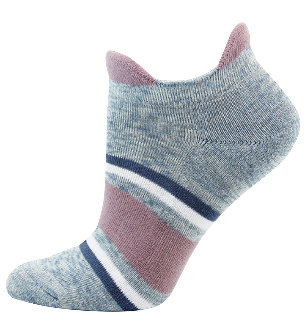 Block Stripe Ankle Womens Socks, , hi-res image number 0}