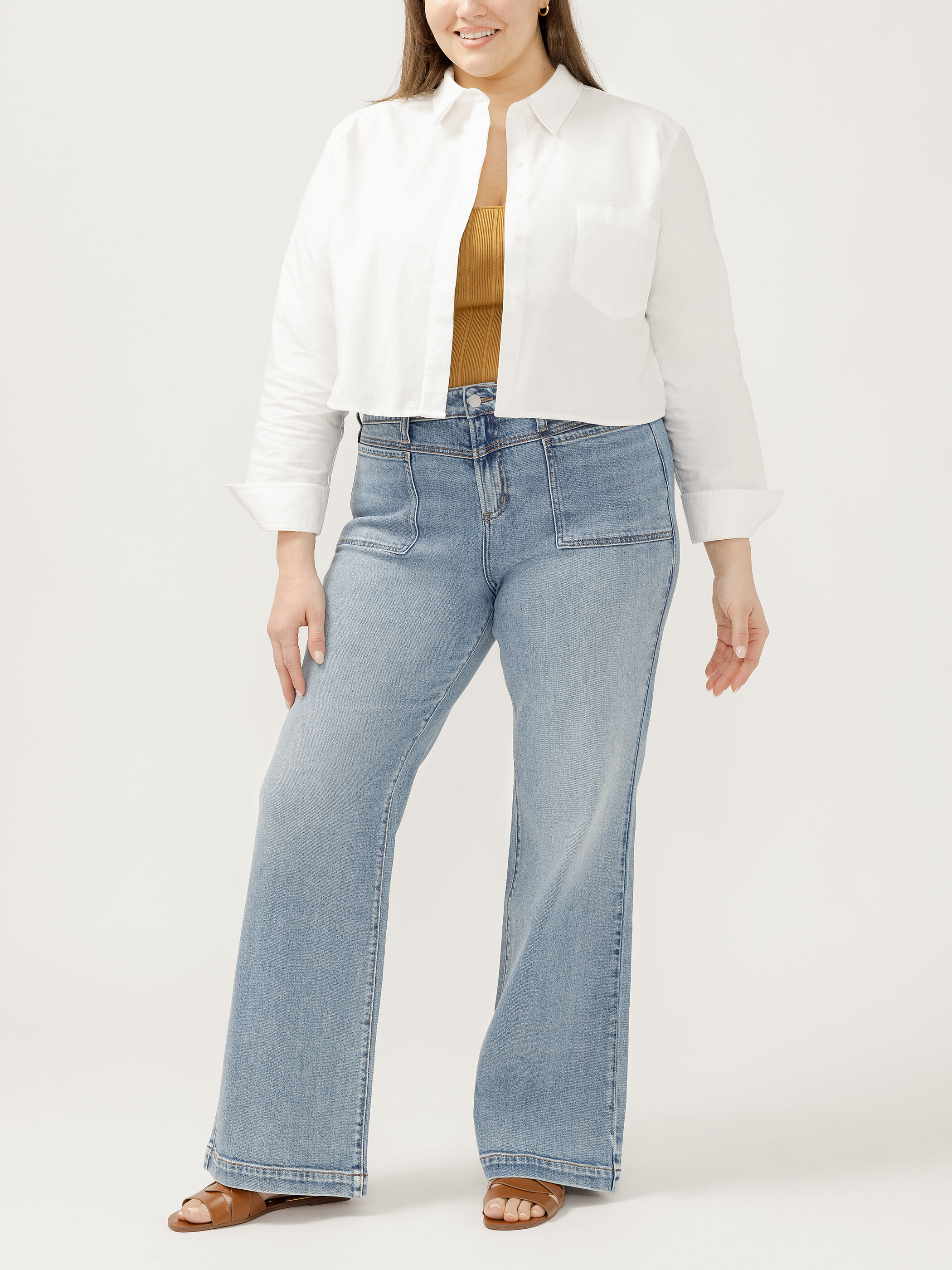 Women's Avery High Rise Trouser Leg Jeans Plus Size (Wanderlust) Size 12W by Silver Jeans