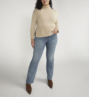 Suki Mid Rise Slim Bootcut Jeans Plus Size