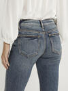 Suki Mid Rise Cropped Flare Jeans image number 4