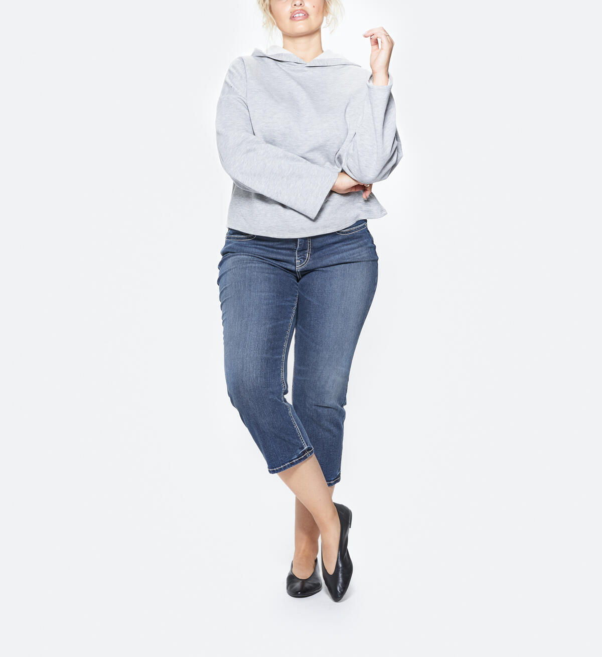 Suki Capri Dark Wash, , hi-res image number 0