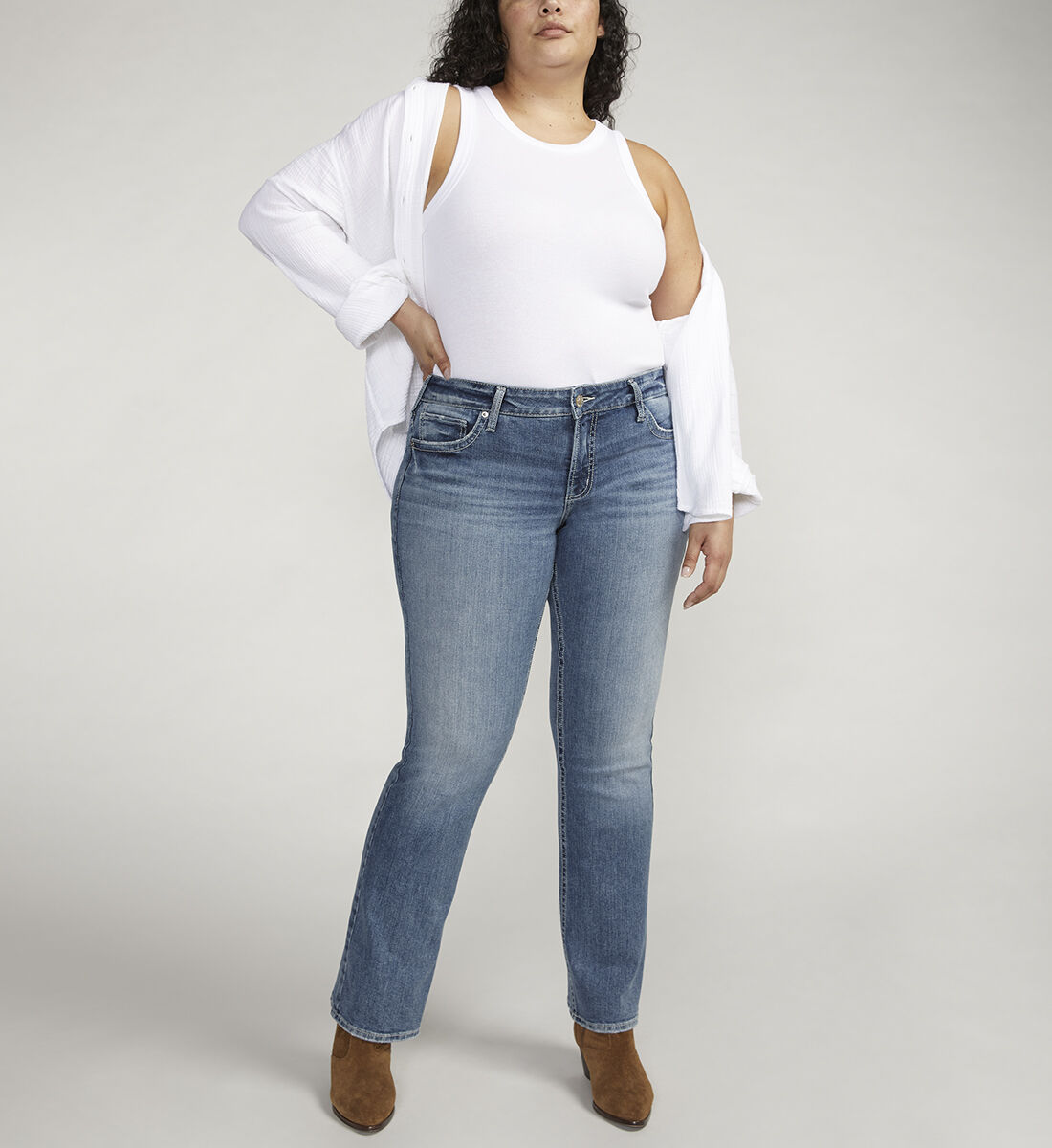 Bootcut straight jeans top