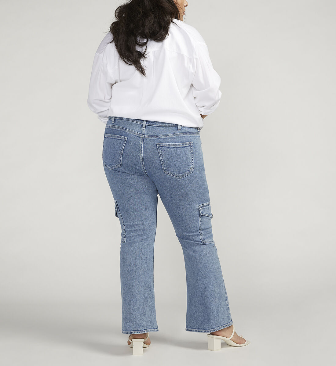 Plus size silver jeans clearance sale