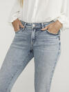 Elyse Mid Rise Slim Bootcut Jeans image number 3