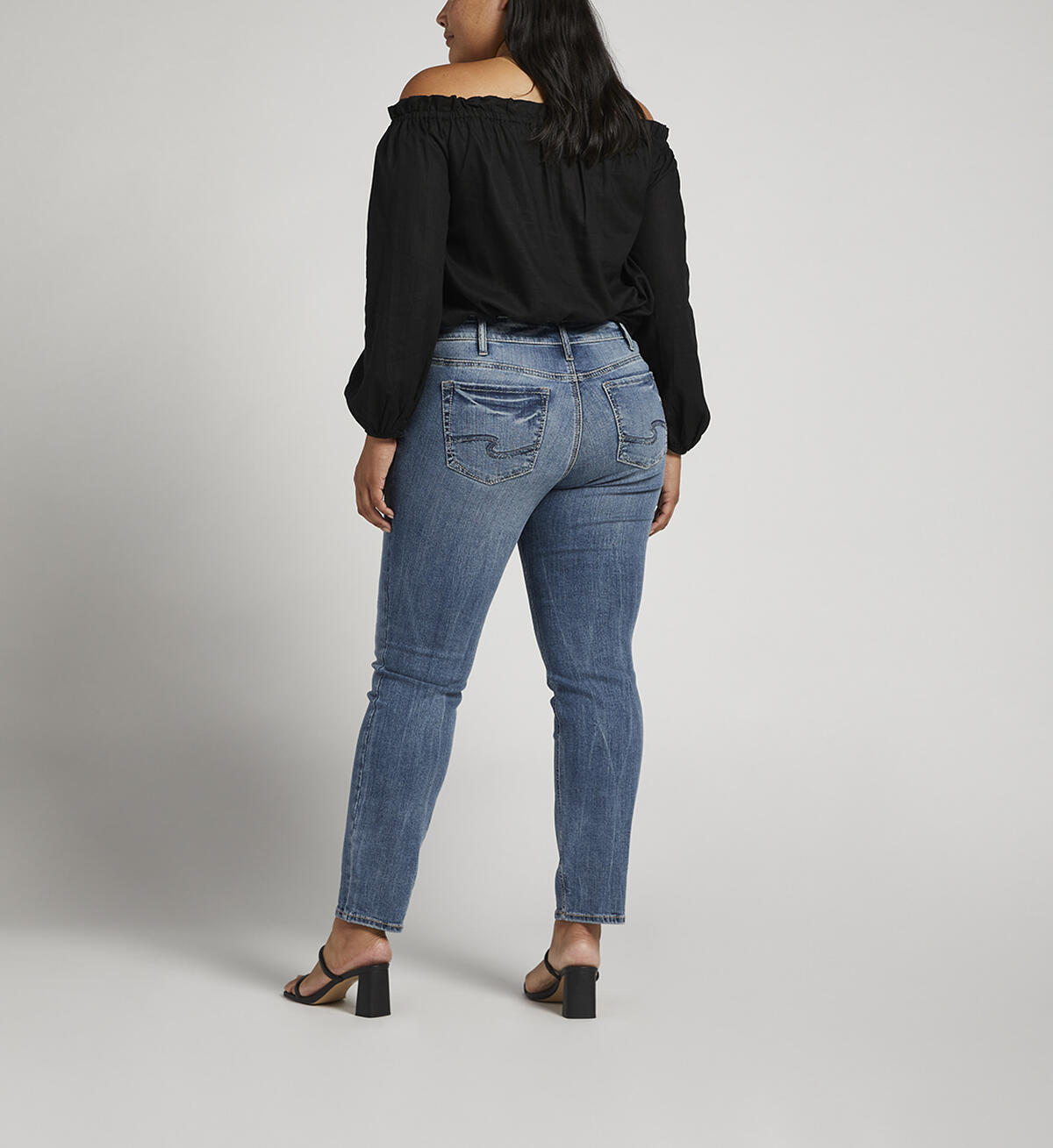 Suki Mid Rise Straight Leg Jeans Plus Size, , hi-res image number 1
