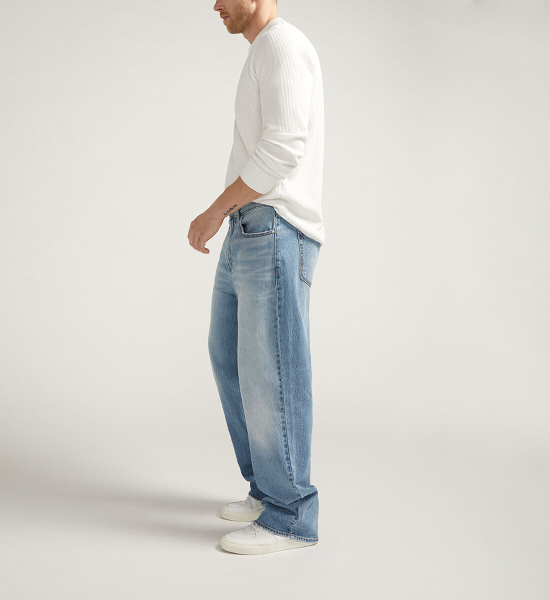 Baggy straight leg best sale jeans
