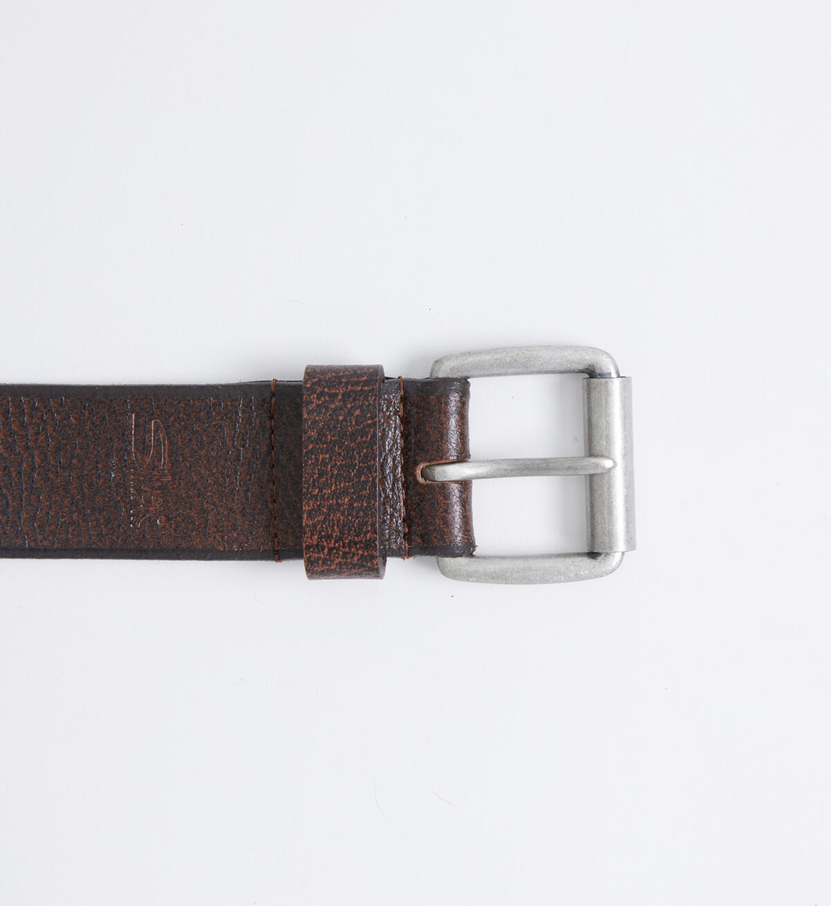 Pebbled Leather Mens Belt, , hi-res image number 0