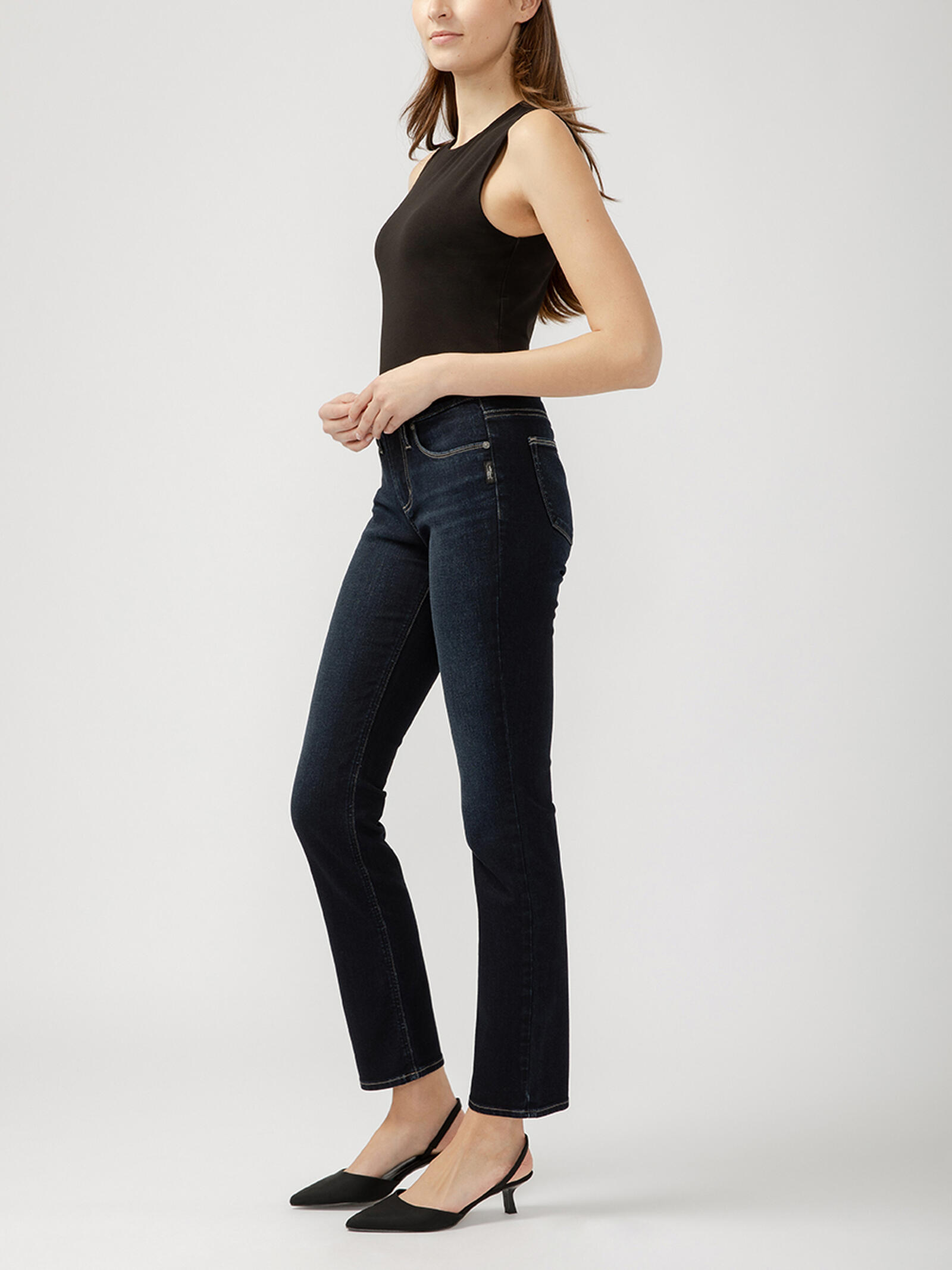 Cindy Suki Distressed Straight Leg Jean