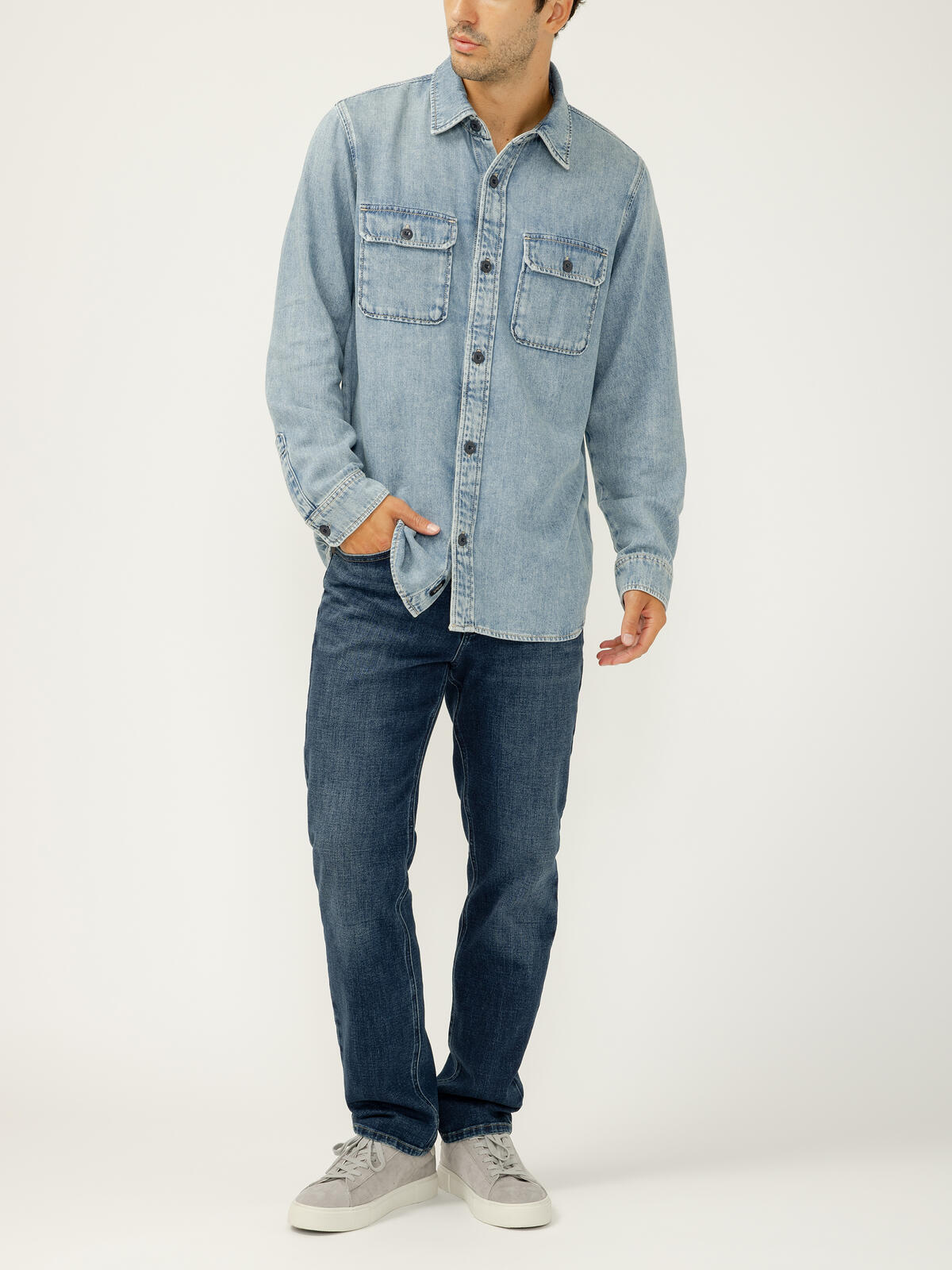 Denim Button-Up Shirt image number 0