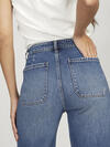 Vintage Patch Pocket Wide Leg High Rise Jeans image number 3