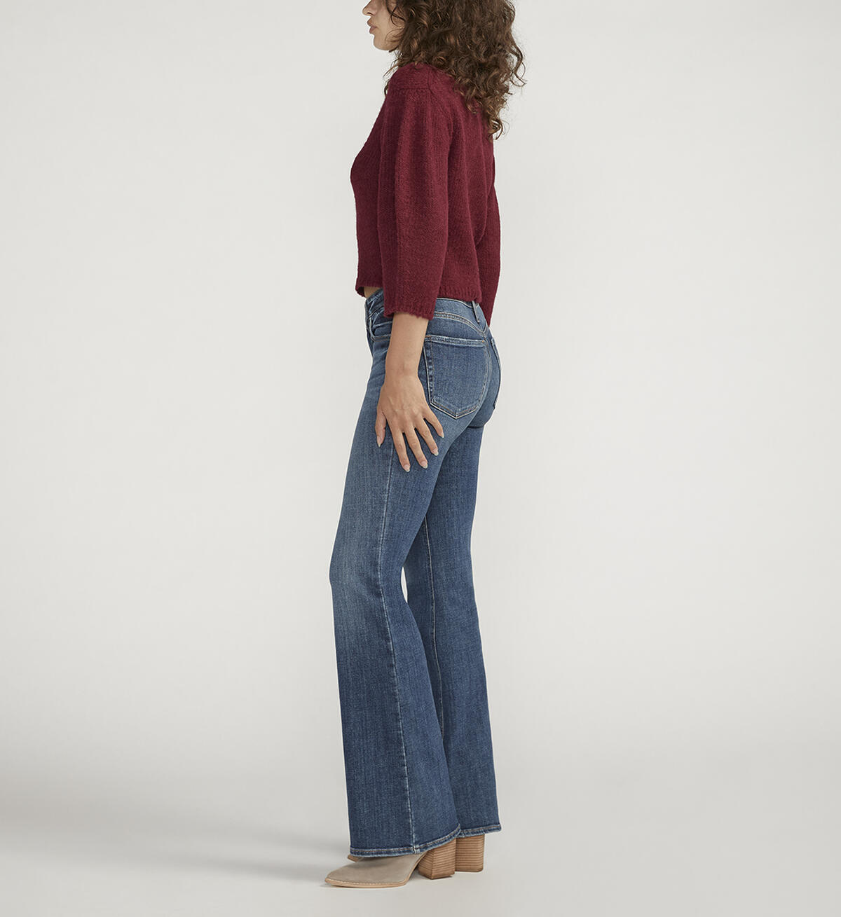 Most Wanted Mid Rise Flare Jeans, , hi-res image number 2