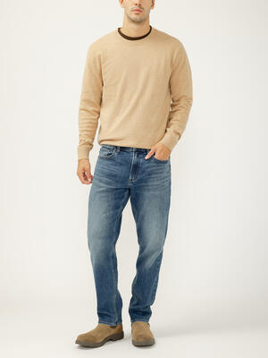 Eddie Relaxed Fit Slim Straight Leg Jeans