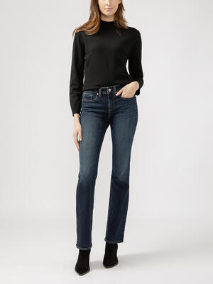 Suki Mid Rise Slim Bootcut Jeans