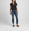 Elyse Mid Rise Straight Crop Jeans, , hi-res image number 0