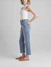 Paper Bag High Rise Straight Crop Jeans image number 2