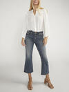 Suki Mid Rise Cropped Flare Jeans image number 0