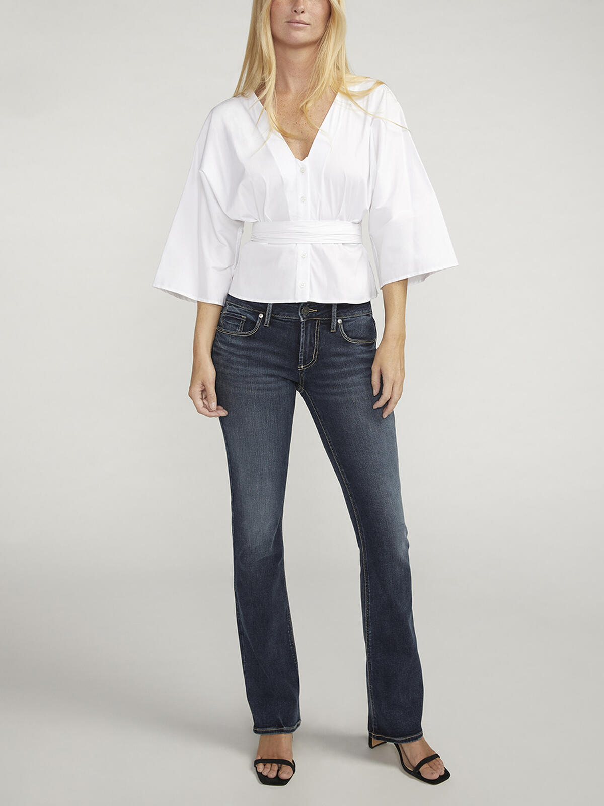 Britt Low Rise Slim Bootcut Jeans image number 0