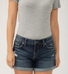 Boyfriend Mid Rise Luxe Stretch Shorts, , hi-res image number 3