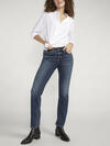 Elyse Mid Rise Straight Leg Jeans image number 3