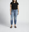 Most Wanted Mid Rise Straight Crop Jeans Plus Size, , hi-res image number 0