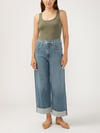 Be Easy High Rise Cropped Wide Leg Jeans image number 0