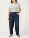 High Rise Arc Leg Jeans Plus Size image number 0