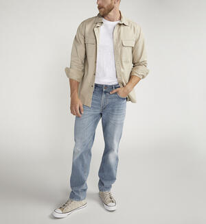 Eddie Athletic Fit Tapered Leg Jeans