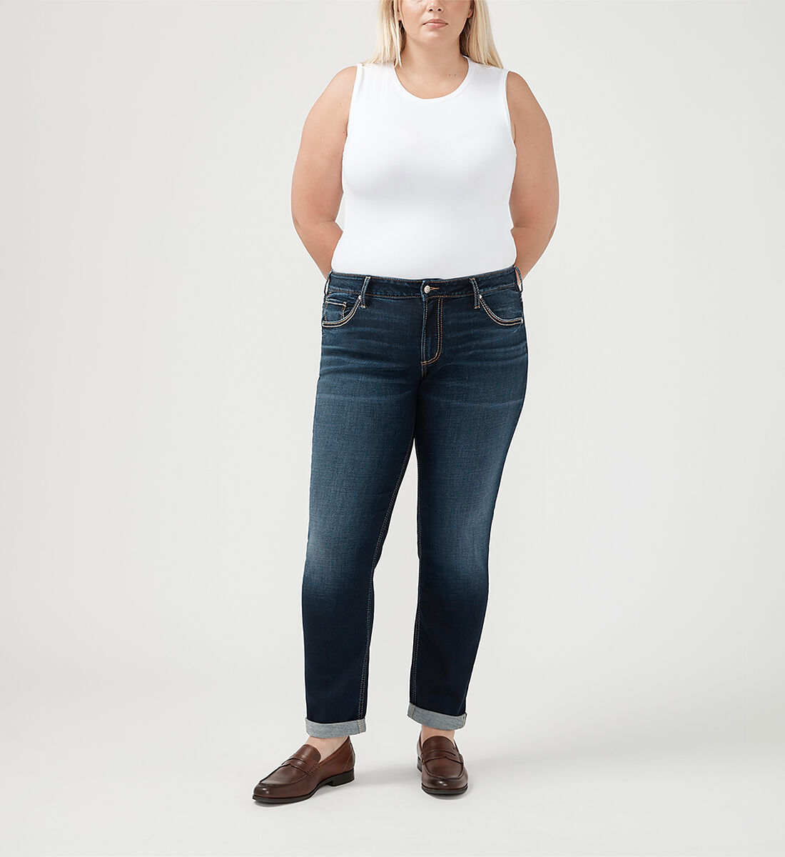 Plus size boyfriend jeans canada on sale