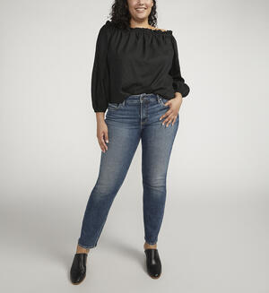 Suki Mid Rise Straight Leg Jeans Plus Size