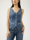 Long Denim Vest image number 0