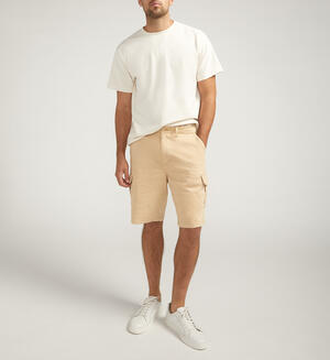 Khaki Cargo Essential Twill Shorts