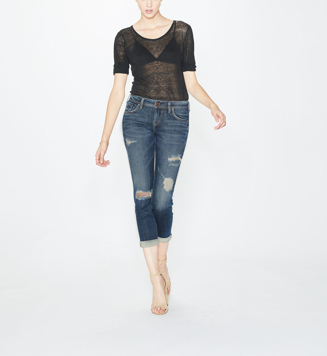 Black washed 2024 boyfriend jeans