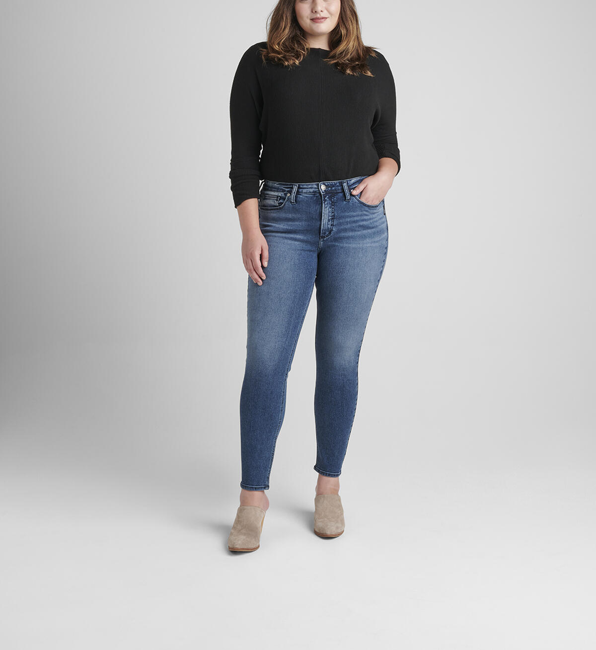 Most Wanted Mid Rise Skinny Jeans Plus Size, , hi-res image number 0