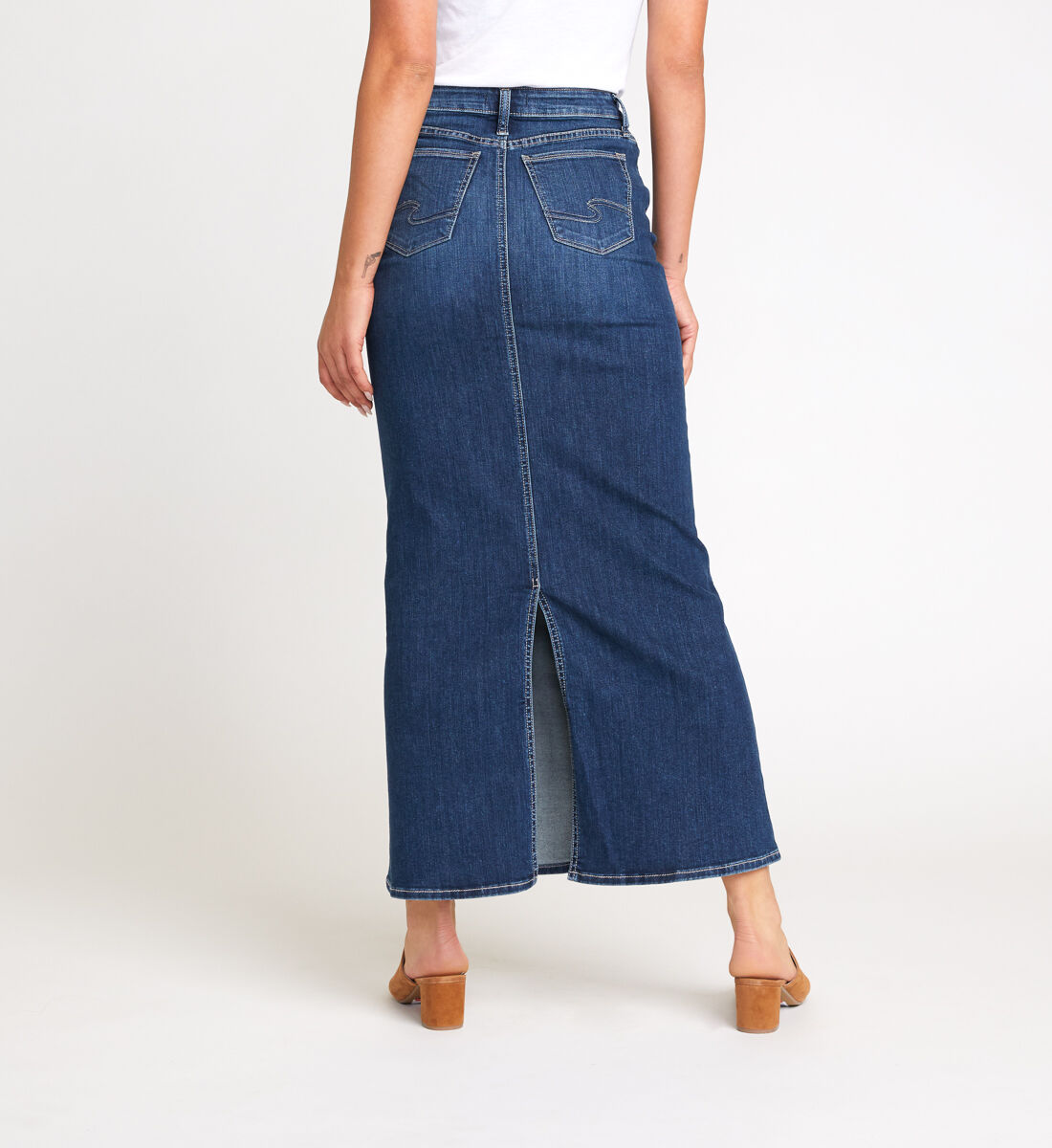 Buy Denim Maxi Skirt for CAD 90.00 Silver Jeans CA New