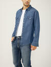 Men's Denim Western Shirt image number 3