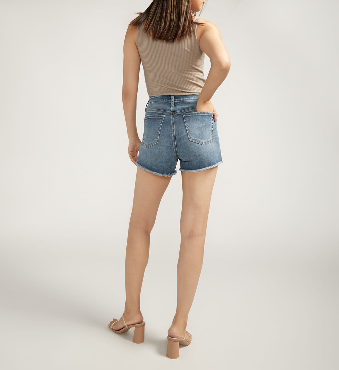 High waisted shorts cheap clearance
