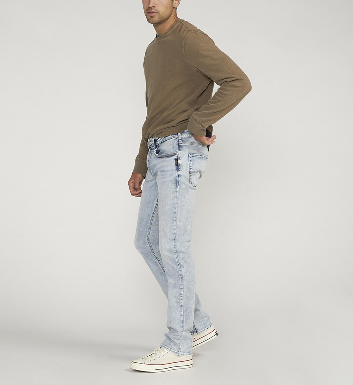 Allan Slim Fit Straight Leg Jeans, Indigo, hi-res image number 2