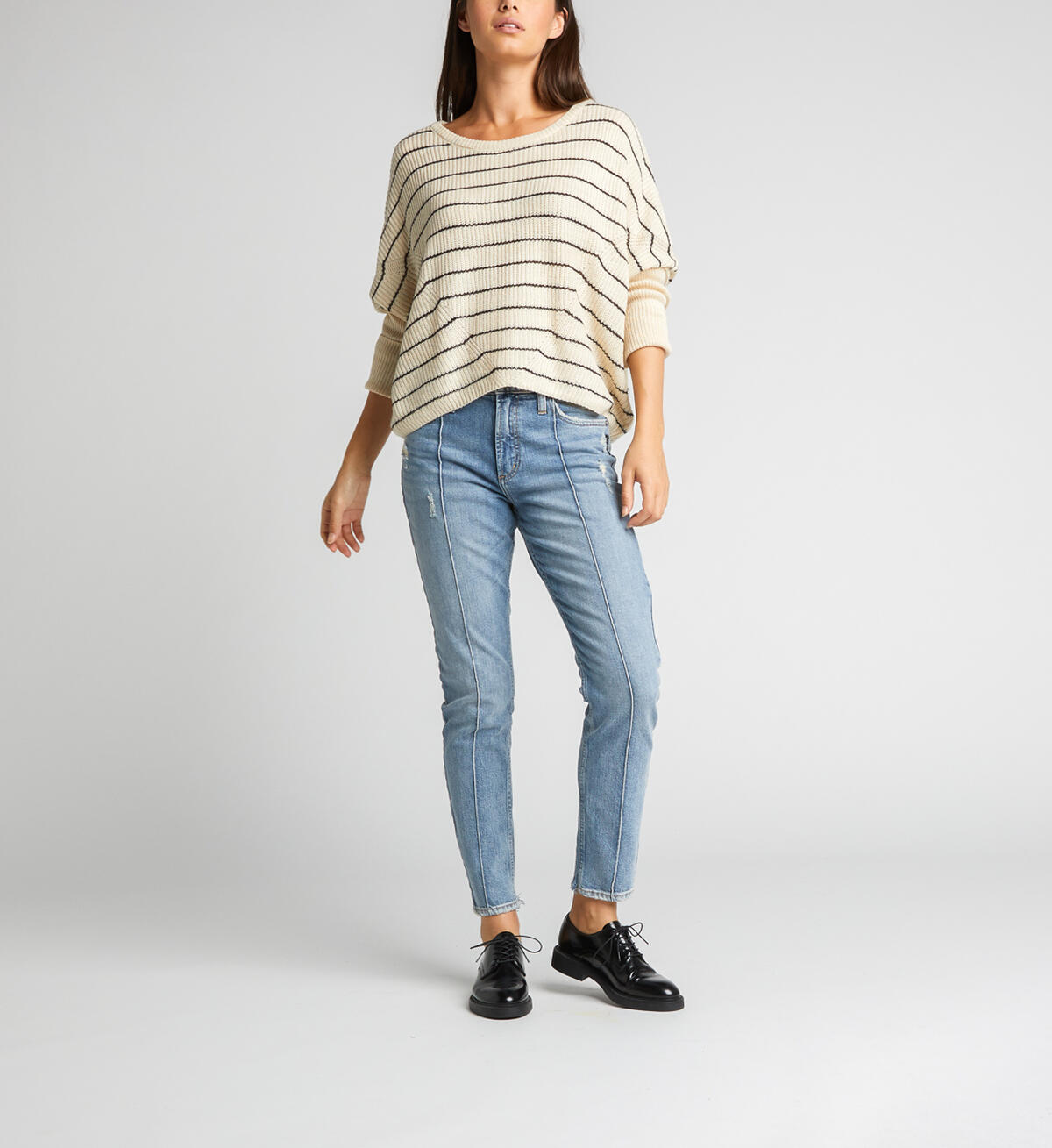 Frisco High Rise Tapered Leg Jeans Final Sale, , hi-res image number 0