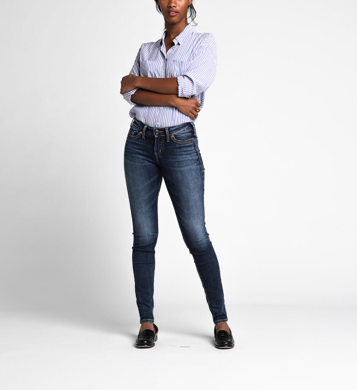 Suki Skinny Mid Dark Wash, , hi-res image number 0