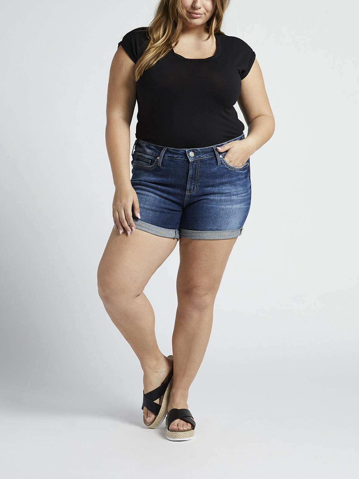 Elyse Mid Rise Short Plus Size image number 0