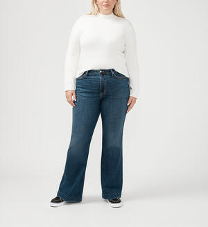 Isbister High Rise Flare Luxe Stretch Jeans Plus Size