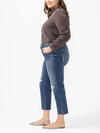 Avery High Rise Cropped Straight Leg Jeans Plus Size image number 2