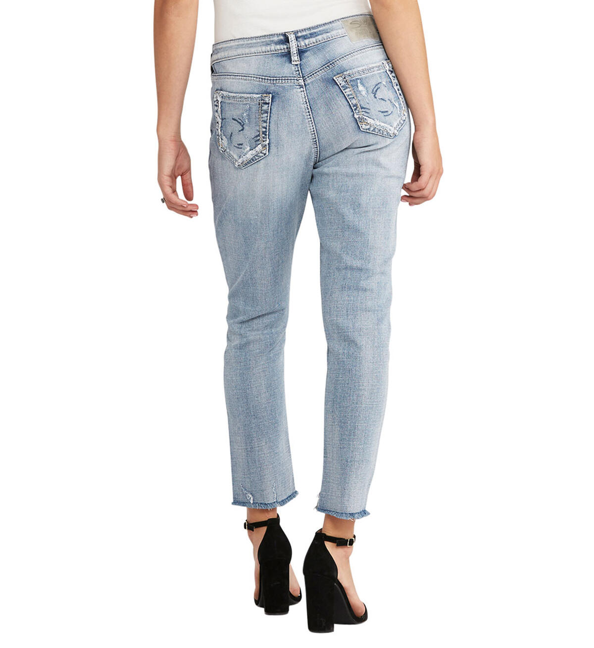 Loose Boyfriend Ankle Skinny Light Wash, , hi-res image number 1