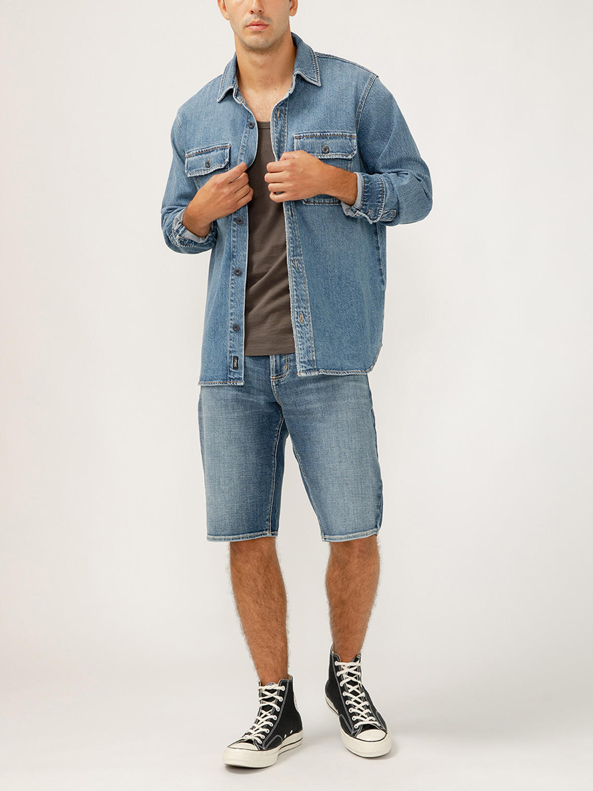 Men's Denim Shirt Jacket image number 0