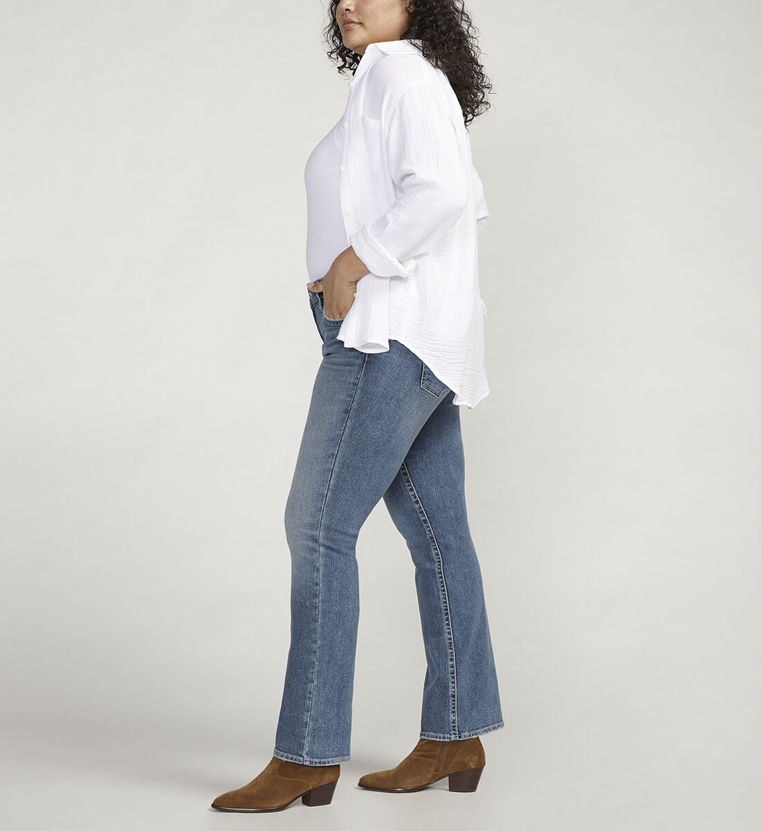 Buy Britt Low Rise Slim Bootcut Jeans Plus Size for CAD 49.00