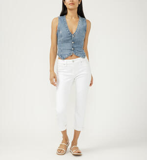 Elyse Mid Rise Luxe Stretch Capri