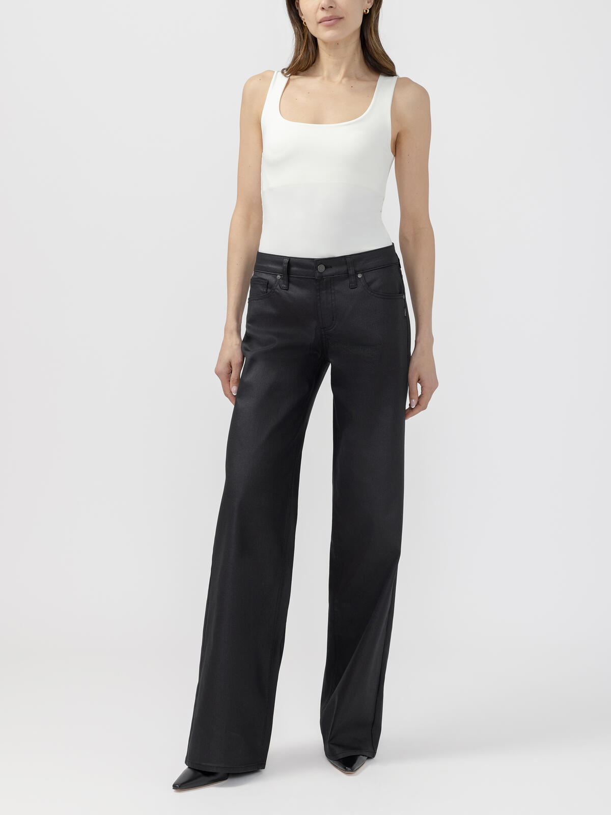 Suki Wide Leg Coated Jeans image number 0