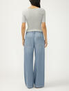 Wide Leg Drawstring Beach Jeans image number 1