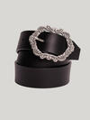 Women's Genuine Leather Belt with Picture Frame Buckle image number 0