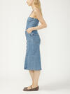 Button-Front Denim Midi Dress image number 2